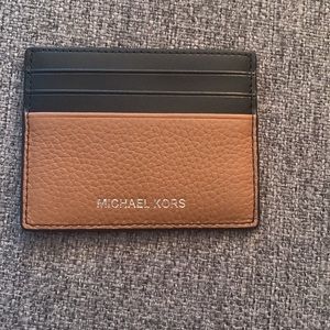 Cooper Pebbled Leather Tall Card Case NEVER BEEN WORN! BRAND NEW!